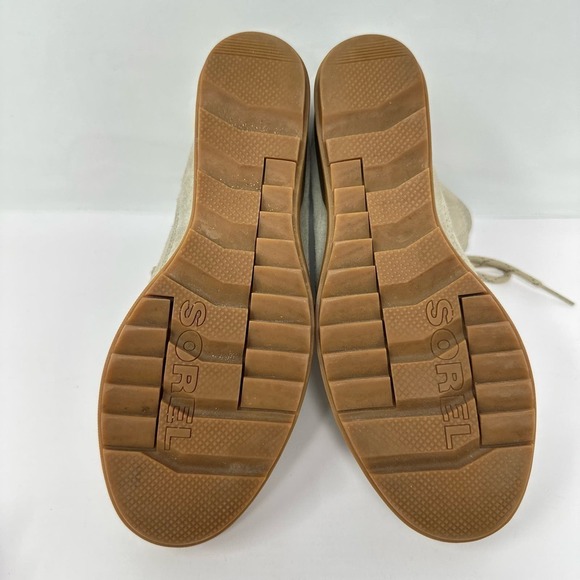 Sorel Evie Wedge Heel Ankle Booties Women's Size 9.5 Suede Waterproof - Picture 11 of 11